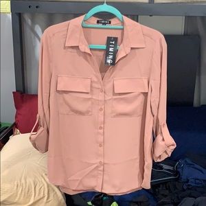 Fashion Nova Blush Button Up